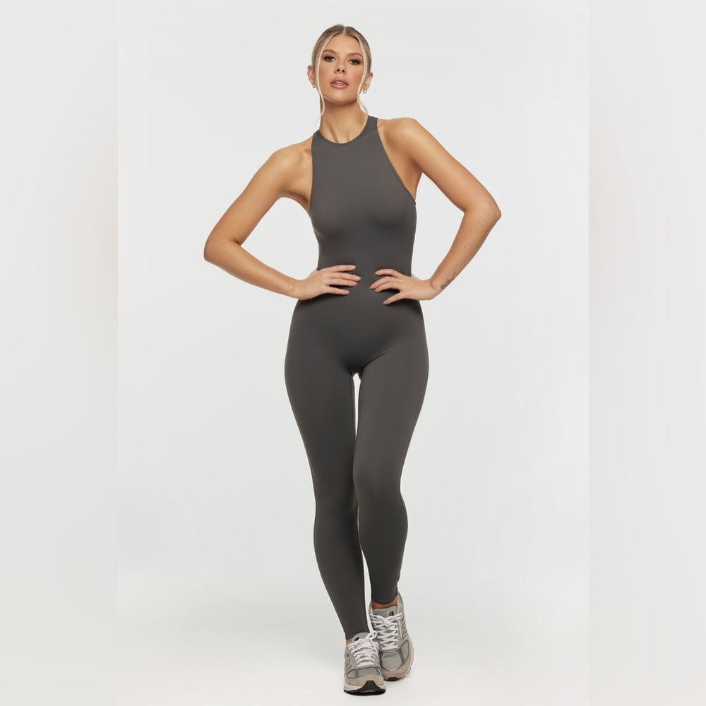 NAMA BODY BUTTER GRAPHITE GRAY RACER JUMPSUIT - SOLD OUT
